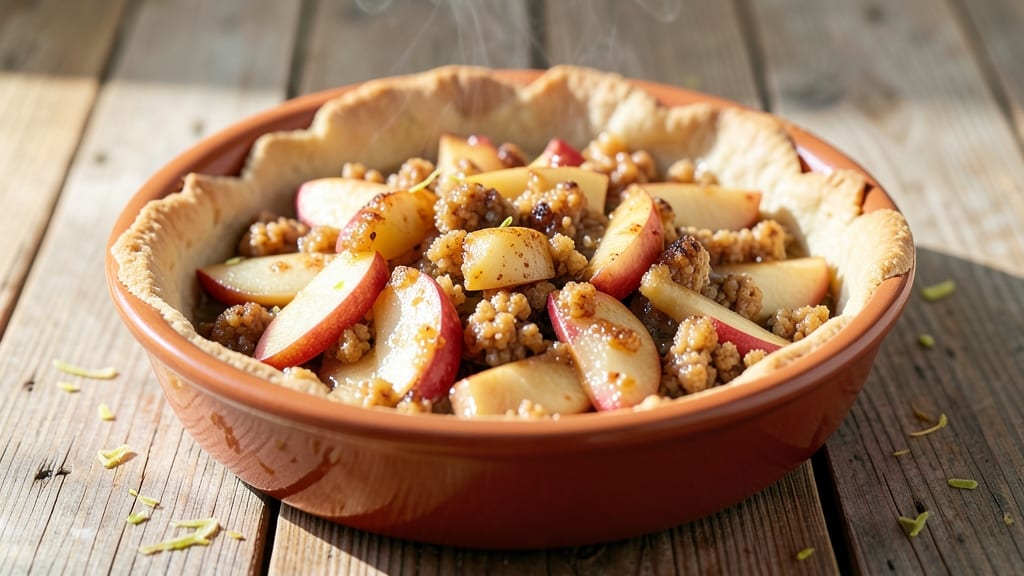 Apple Crisp Recipe With Pie Crust Bottom: Twice-Baked Warmth With Crunchy Top and Flaky Base