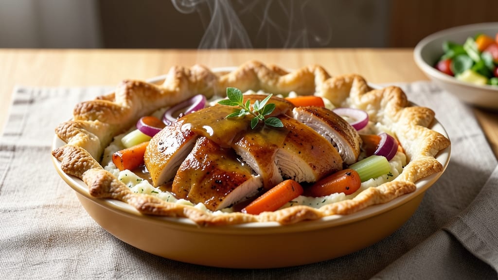 Slippery Elm Turkey Pot Pie Recipe: Herbal Gravy That Soothes Every Spoonful