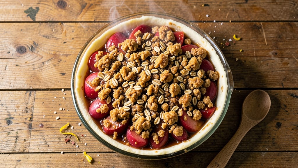 Apple Crumble Pie Recipe With Canned Apples: No-Roll Crust, Foil-Sealed Shortcut
