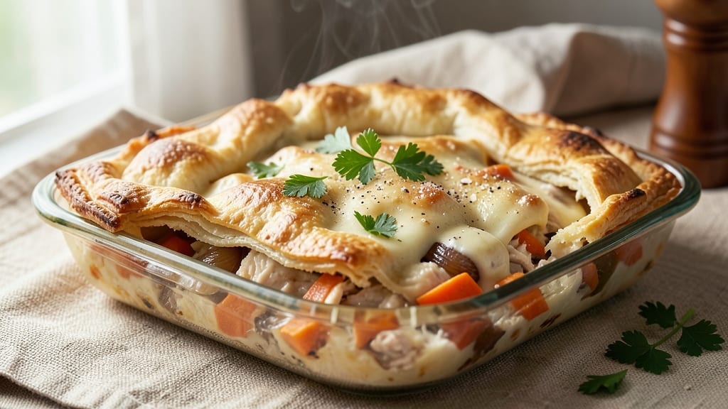Bisquick Chicken Pot Pie Recipe: 9x13 Pan Comfort in One Bite