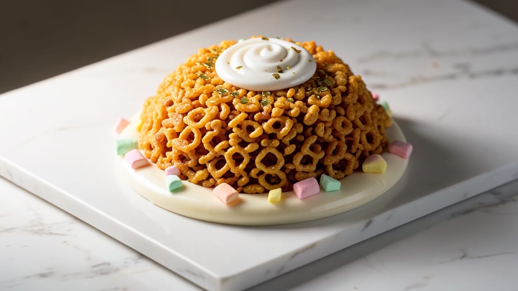 Rice Krispie Cake Decorating Recipe: Crunchy Clusters and Foil-Sealed Vanilla Swirls