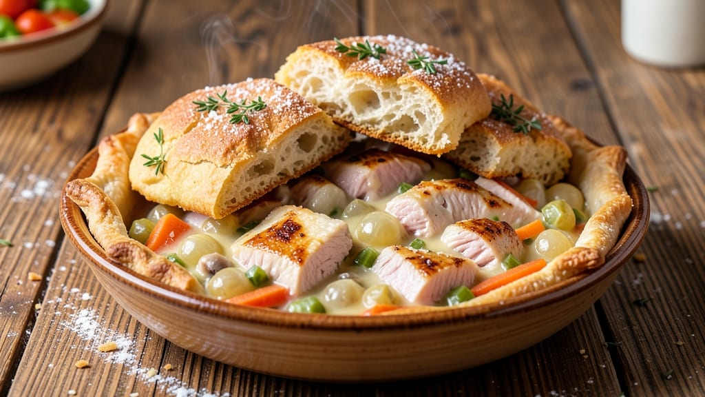 Southern Biscuit Chicken Pot Pie Recipe: Foil-Sealed Crust That Stays Golden Through Baking