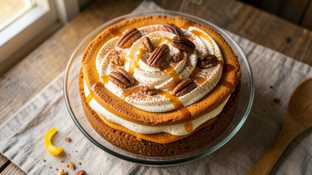 Pumpkin Pie Ice Cream Cake Recipe: Swirled Vanilla Magic in Layers