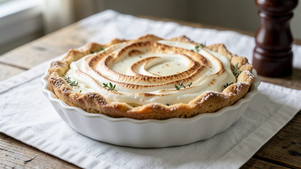 Amish White Christmas Pie Recipe: Vanilla Bean Cream Cheese Dream in a Crust