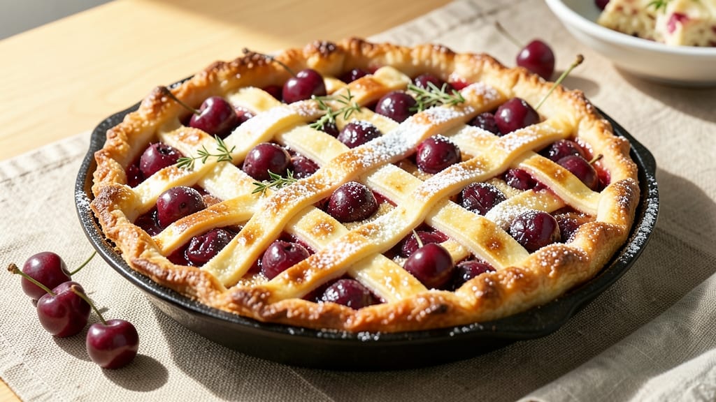 5 Star Cherry Pie Recipe: Deep Tart-Sweet Filling With Buttery Lattice Crust