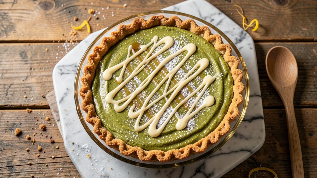 Pistachio No-Bake Pie Recipe: Nutty Crunch and Creamy Vanilla Layers