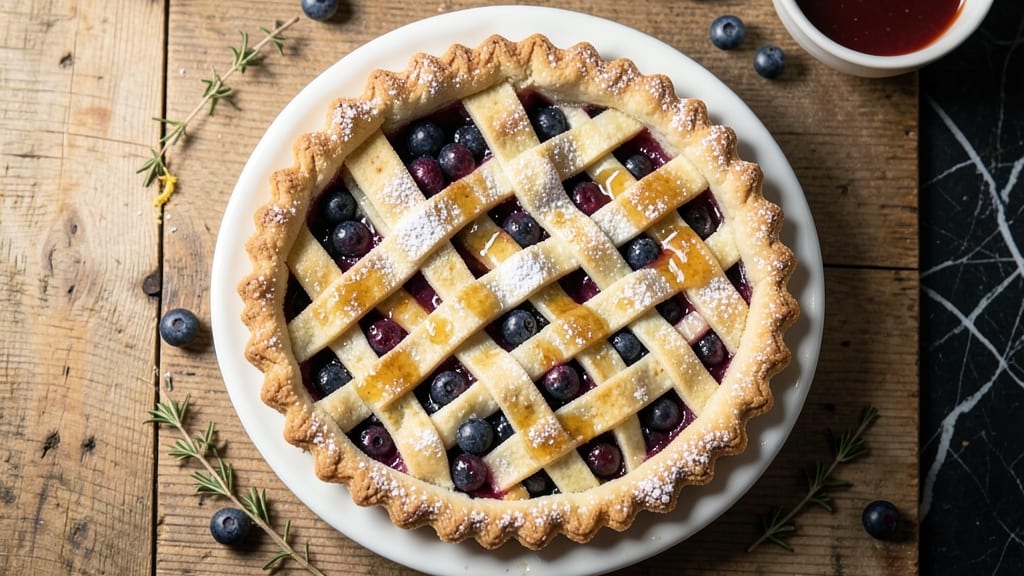 10-Inch Blueberry Pie Recipe: Homemade Crust That Stays Golden and Flaky