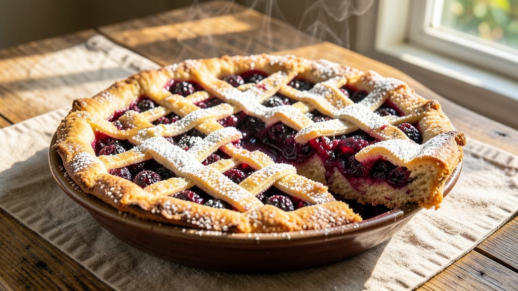 Amish Blackberry Pie Recipe: Rustic Crust and Bursting Fruit Filling