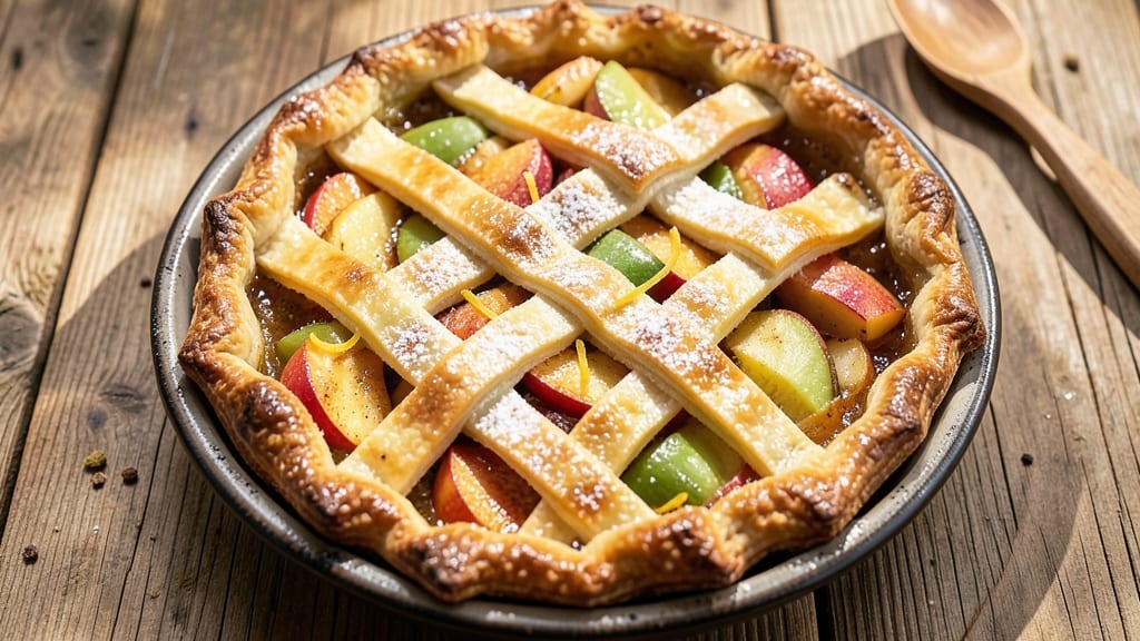 Search Apple Pie Recipe: Homemade Crust That Stays Flaky Under Filling