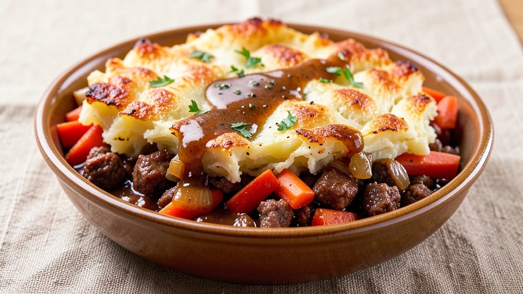 Air Fryer Cottage Pie Recipe: Crispy Top, Juicy Ground Meat Magic