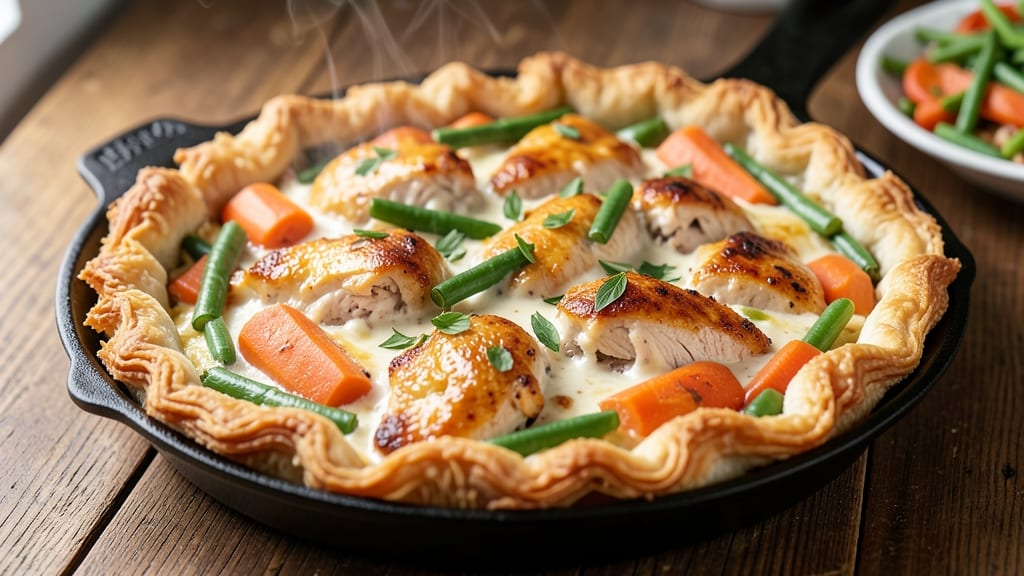 Pot Pie Recipe Using Bisquick: One-Pan Creamy Chicken and Veggie Delight