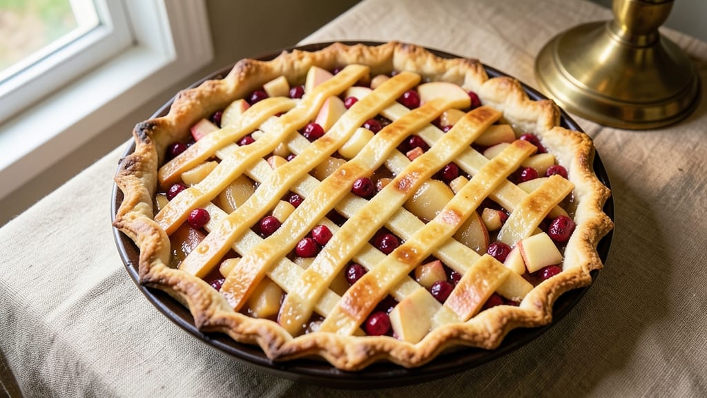Apple Pear Cranberry Pie Recipe: Tri-Fruit Tartness With Foil-Sealed Crust Brilliance