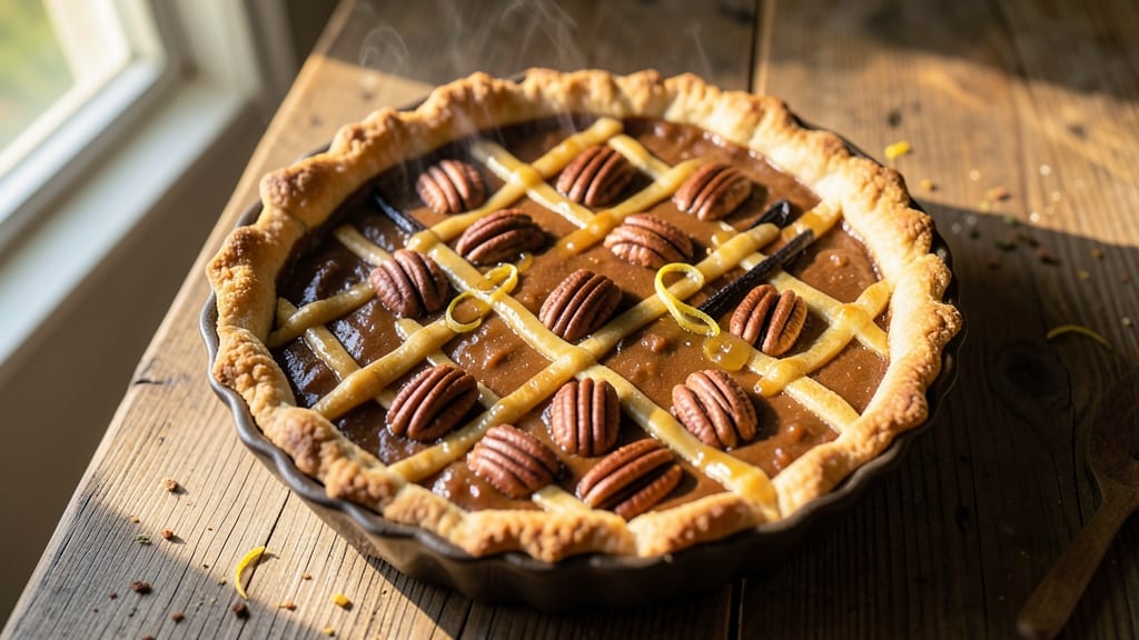 All Natural Pecan Pie Recipe: Nutty Vanilla Swirls With Foil-Sealed Crust