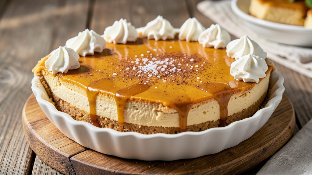 3 Layer Pumpkin Pie Recipe: Spiced Filling, Vanilla Cream, and Nutty Crunch Trio