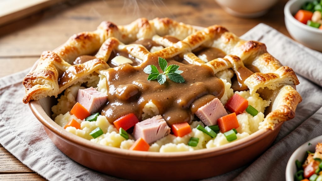 Sloppy Ham Pot Pie Recipe: Smoky Gravy and Flaky Crust Harmony