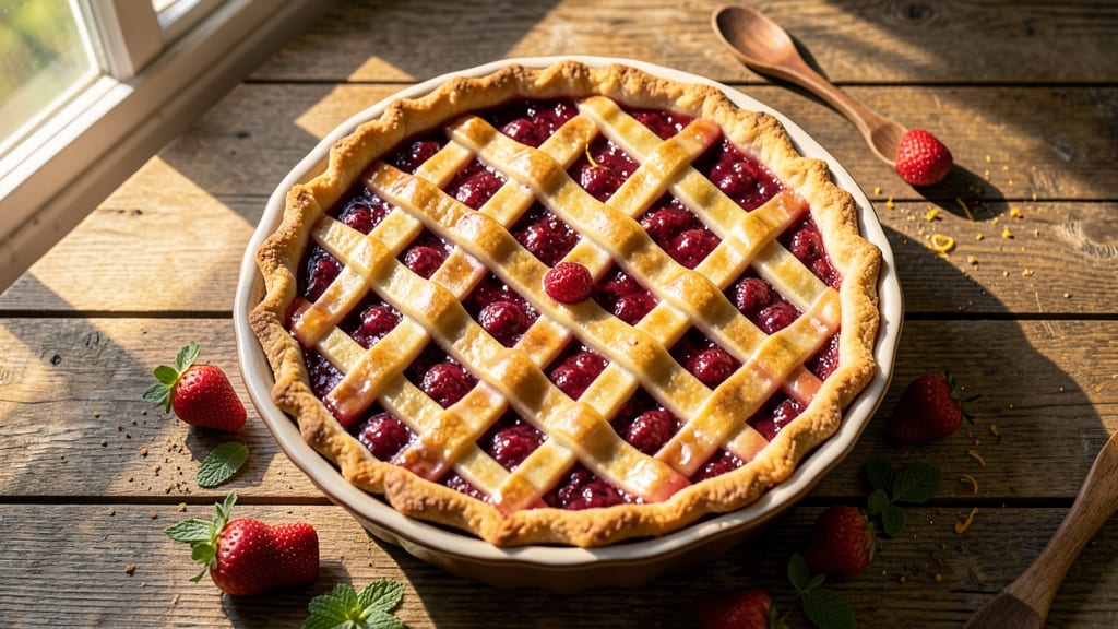 Amish Strawberry Pie Recipe: Homestyle Crust and Bursting Fruit Filling
